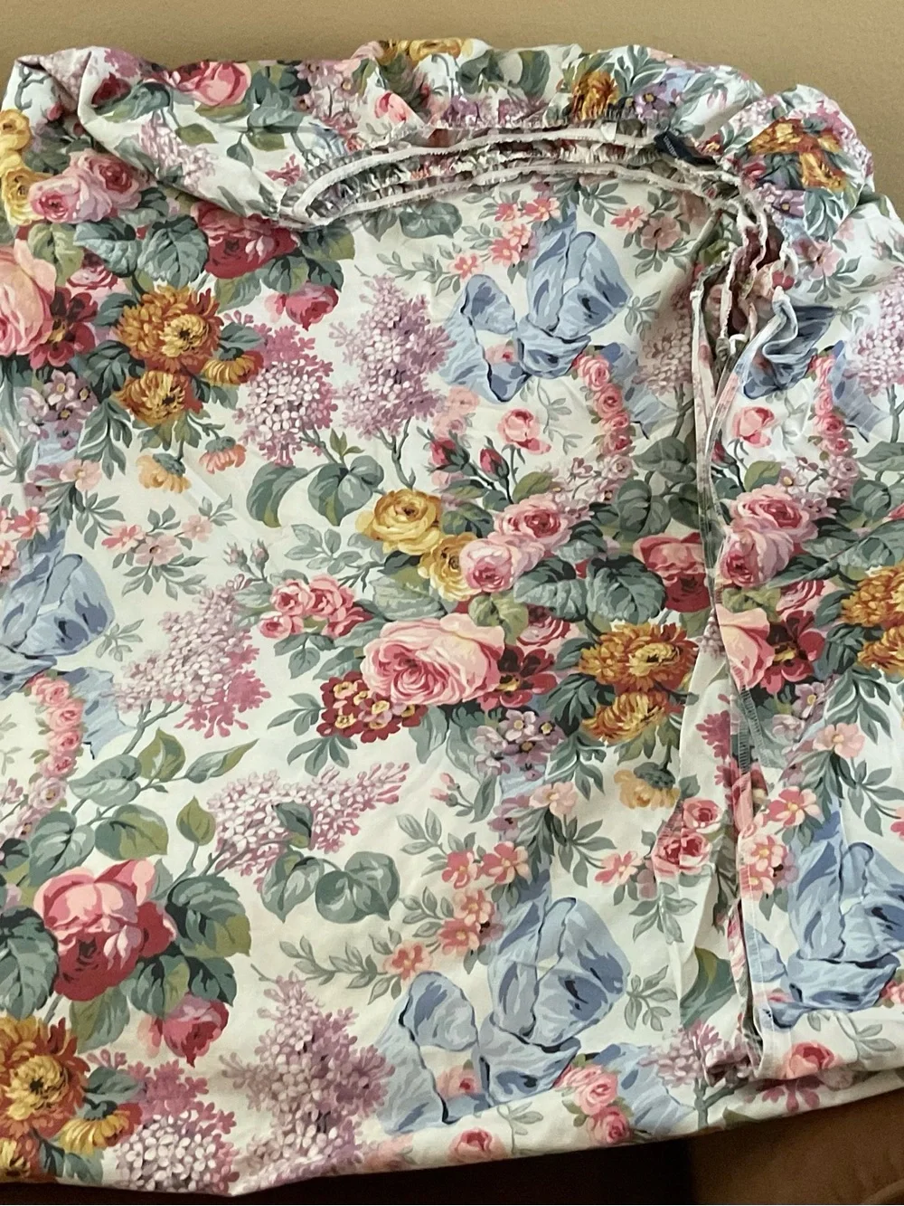 Ralph Lauren Queen Sheet Set- 2Pcs NEW “Allison” VTG Floral Cottagecore 1987
